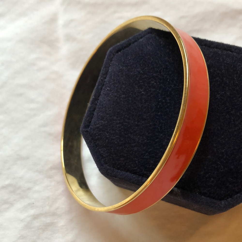 Enamel bangle bracelet